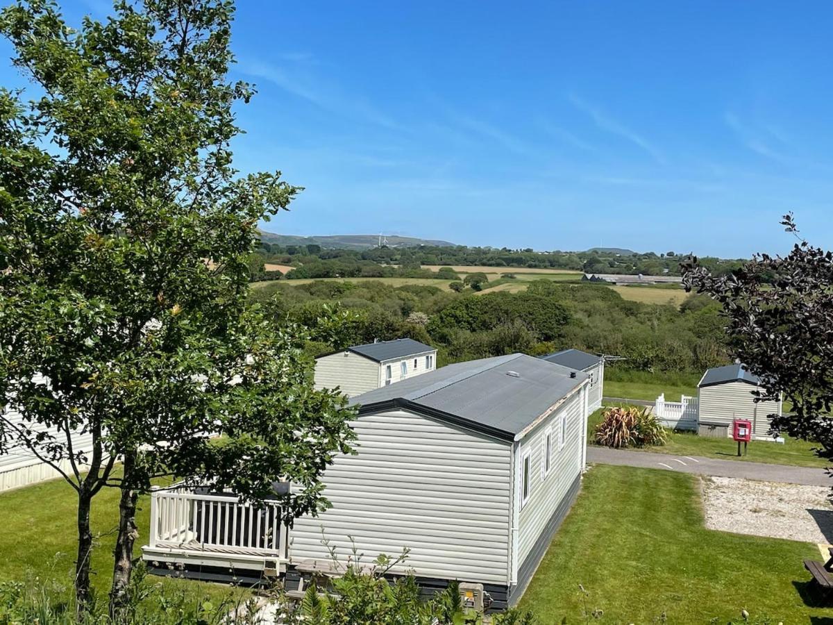 Luxury Caravan Cornwall Sleeps 4 Countryside View St Austell Esterno foto